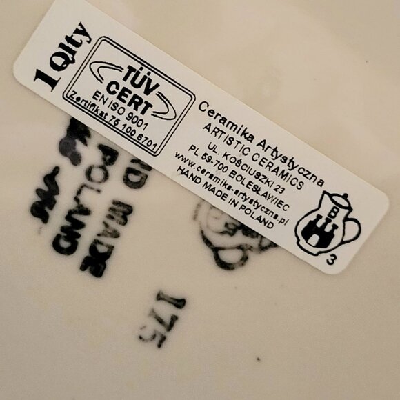 Ceramika Artystyczna Polish Pottery Beer Mug, Rose Pattern - Picture 7 of 8